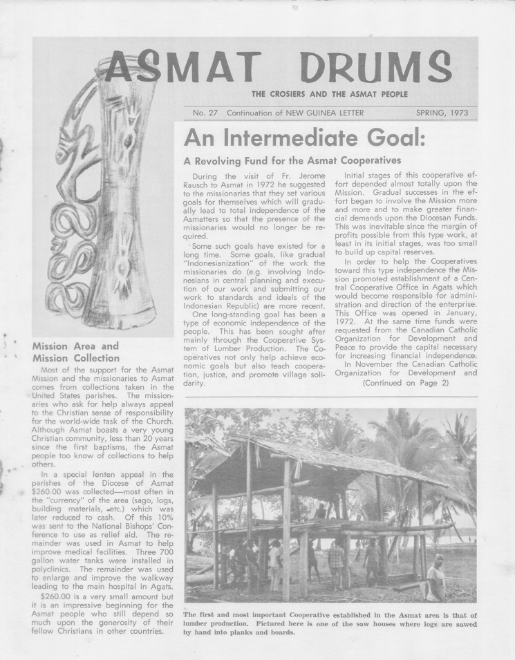 ASMAT DRUMS No. 27 Spring 1973