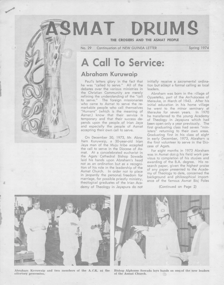 Asmat Drums No. 29 Spring 1974