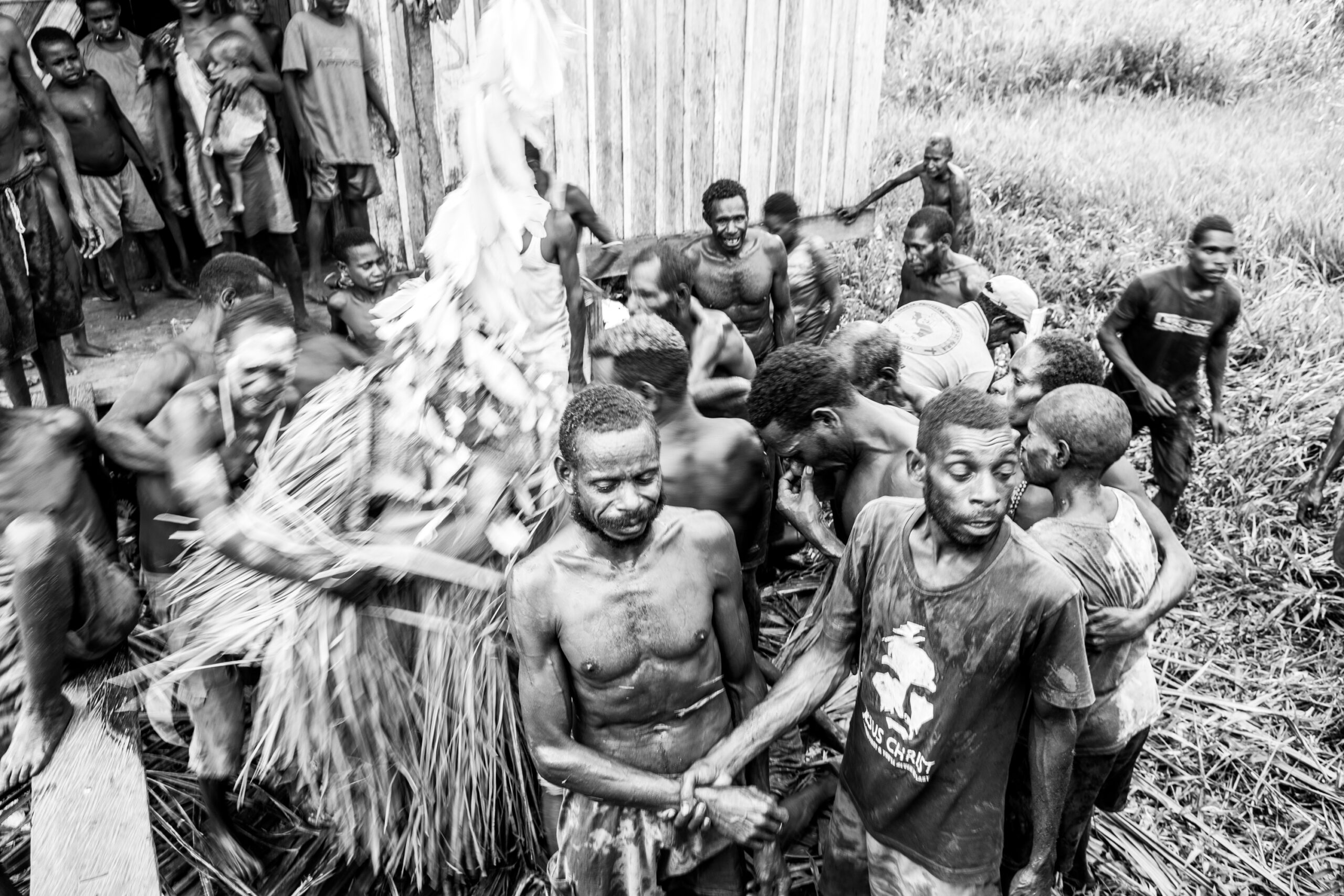 Grief covers them when the ancestors visit the family one by one.