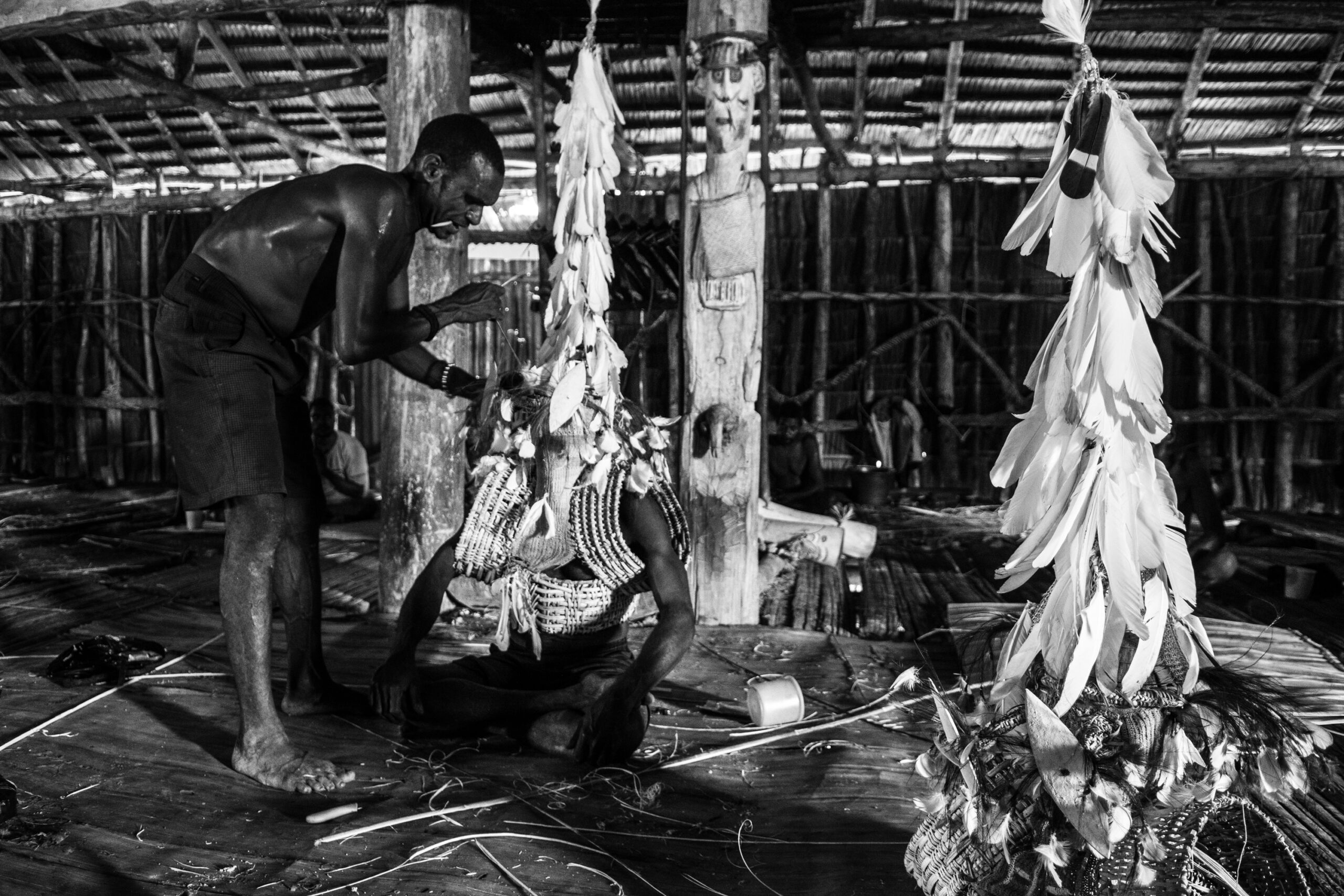 Ong, ensured that all masks were woven according to ancestral traditions.