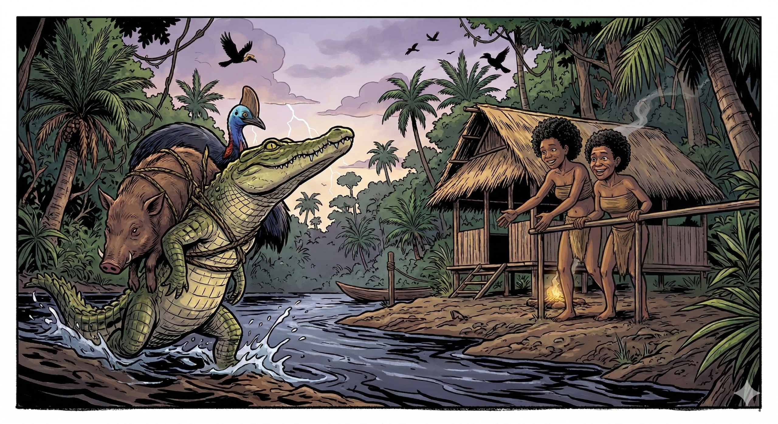 Oanaut Melahirkan Anak Buaya