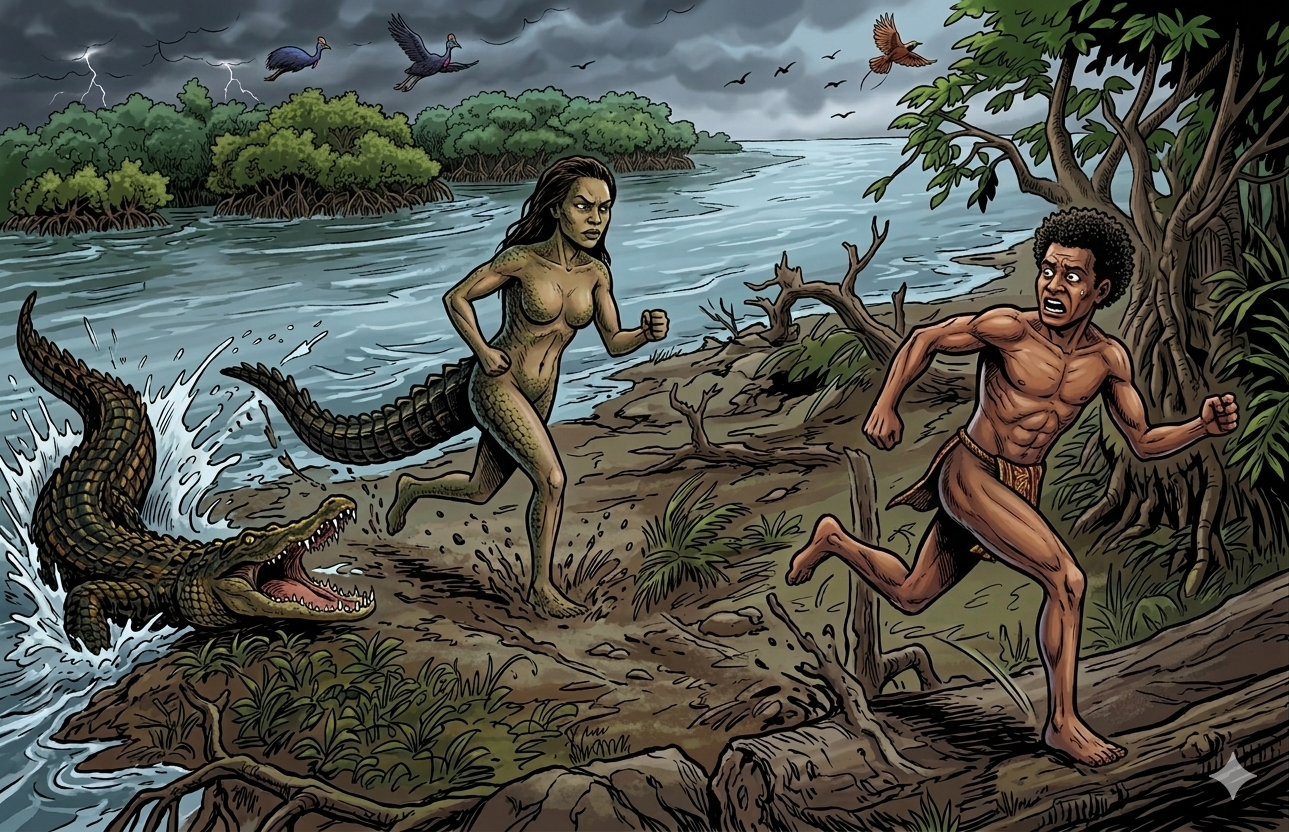 Tuutam Dikejar Penjelmaan Roh Buaya Betina